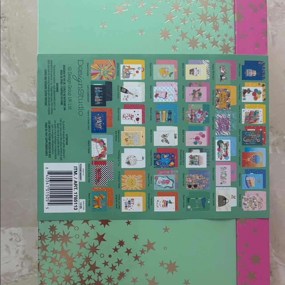 Hand Crafted Greeting Cards Set with a Keepsake Box - 40 Pack - All Occasions - Picture 4 of 5